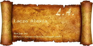 Laczo Alexia névjegykártya